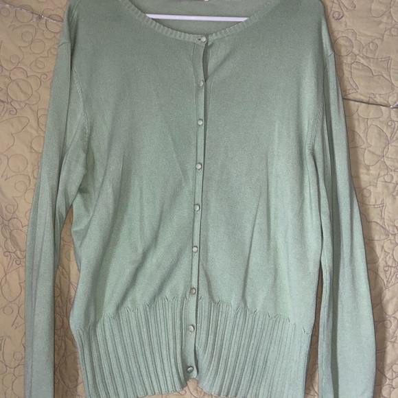 Merona XXL pastel green cardigan. - Picture 2 of 5